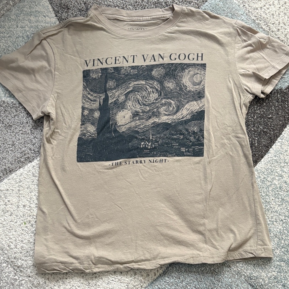 Mighty Fine Beige Van Gogh Graphic Tee